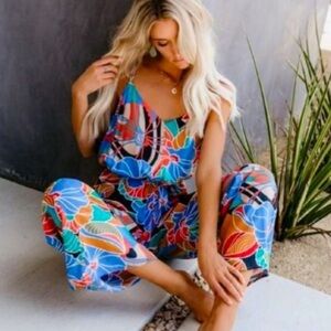 New Aakaa tropical print jumpsuit